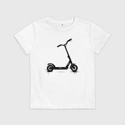 Детская футболка Самокат черное граффити