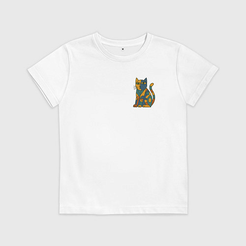 Детская футболка Кубистический мур / Белый – фото 1