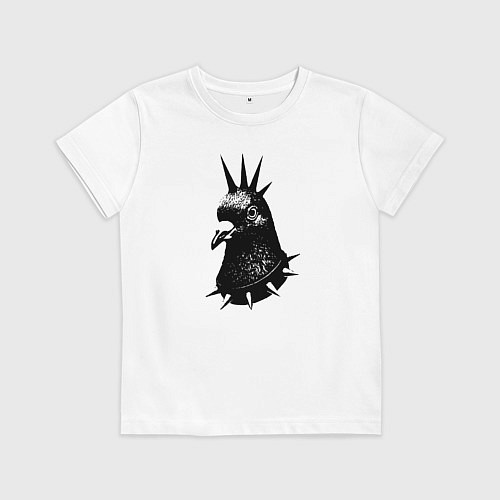 Детская футболка Панк голубь / Белый – фото 1