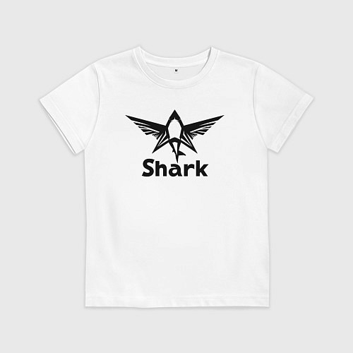 Детская футболка Крылатая акула / Белый – фото 1