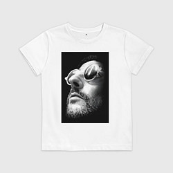 Футболка хлопковая детская Леон персонаж, цвет: белый