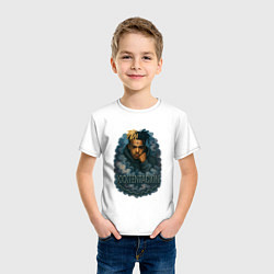 Футболка хлопковая детская XXXTentacion внутри облаков, цвет: белый — фото 2