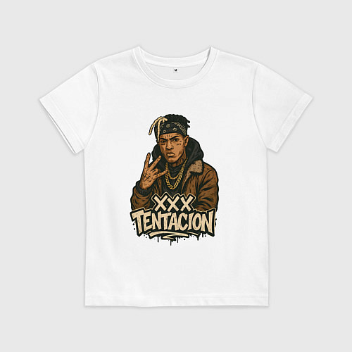 Детская футболка XXXTentacion anime / Белый – фото 1