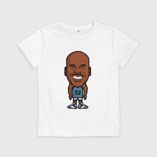 Детская футболка Малыш Шакил / Белый – фото 1