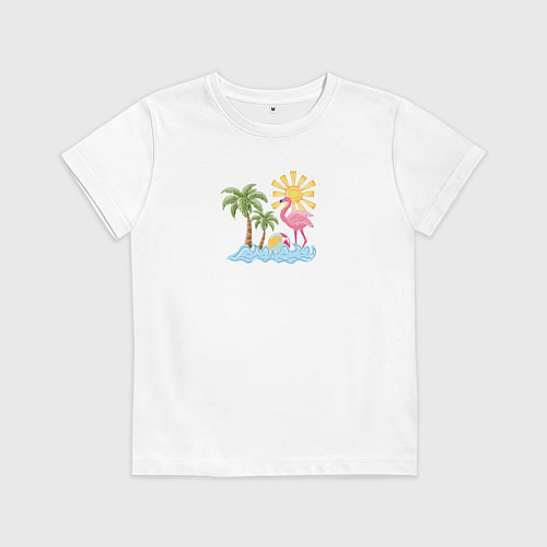 Детская футболка Солнечный отдых / Белый – фото 1