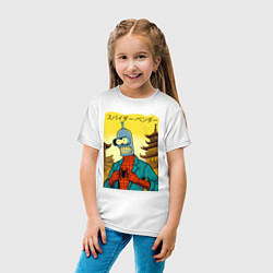 Футболка хлопковая детская Spider Bender -Japanese style, цвет: белый — фото 2