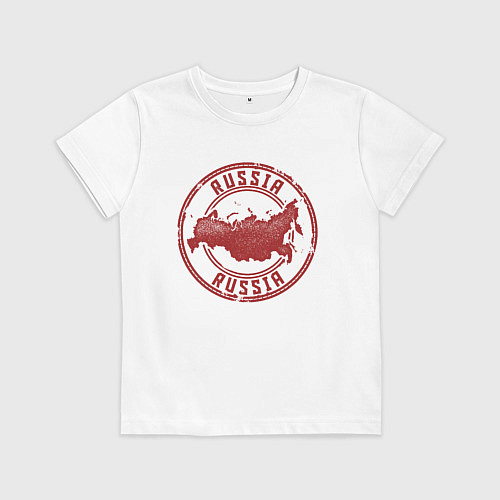 Детская футболка Россия / Белый – фото 1