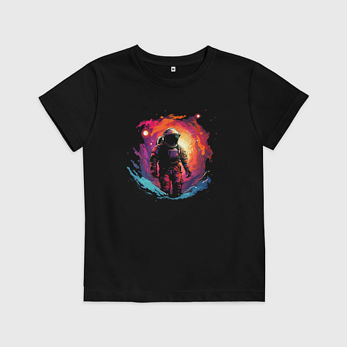 Детская футболка Космическое путешествие / Черный – фото 1