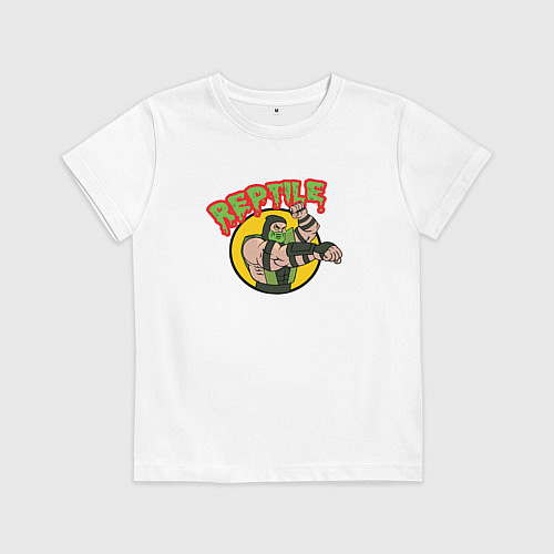 Детская футболка Reptile / Белый – фото 1