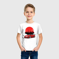 Футболка хлопковая детская Toyota Supra - Tokyo, цвет: белый — фото 2