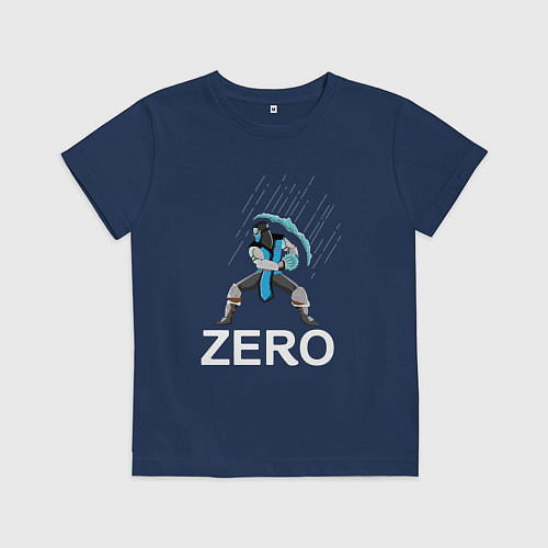 Детская футболка Zero - Mortal Kombat / Тёмно-синий – фото 1