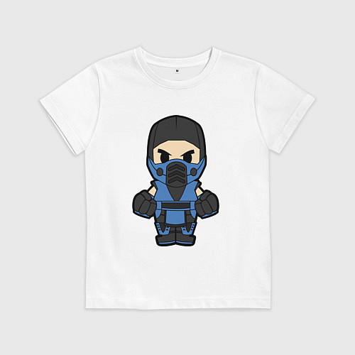 Детская футболка Sub-zero warrior / Белый – фото 1