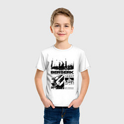 Футболка хлопковая детская Berserk - битва, цвет: белый — фото 2