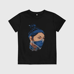 Футболка хлопковая детская Kitana, цвет: черный