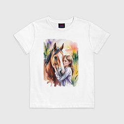 Футболка хлопковая детская Доверие, цвет: белый