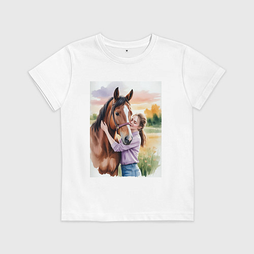 Детская футболка Обними меня крепче / Белый – фото 1