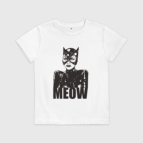 Детская футболка Cat woman / Белый – фото 1