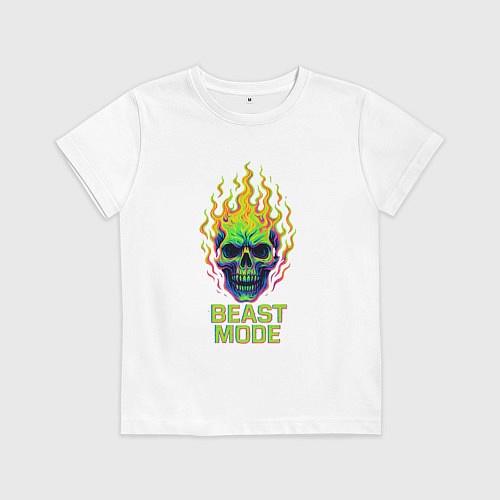 Детская футболка Beast mode / Белый – фото 1