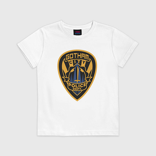 Детская футболка Gotham city police / Белый – фото 1
