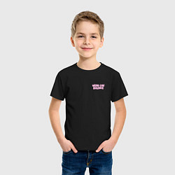 Футболка хлопковая детская Work-life balance, цвет: черный — фото 2