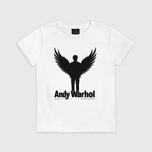 Детская футболка Крылатый Энди Уорхол / Белый – фото 1