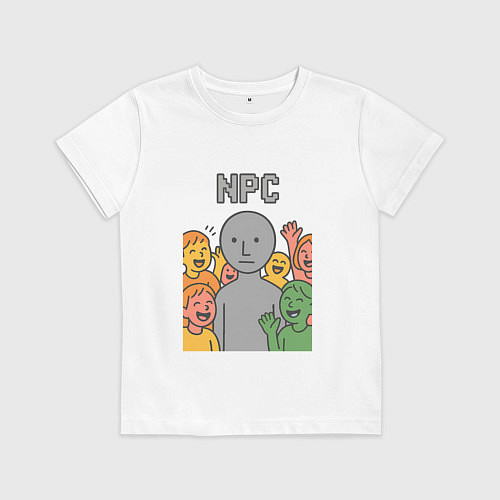 Детская футболка NPC / Белый – фото 1