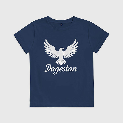 Детская футболка Белый орел Дагестана / Тёмно-синий – фото 1