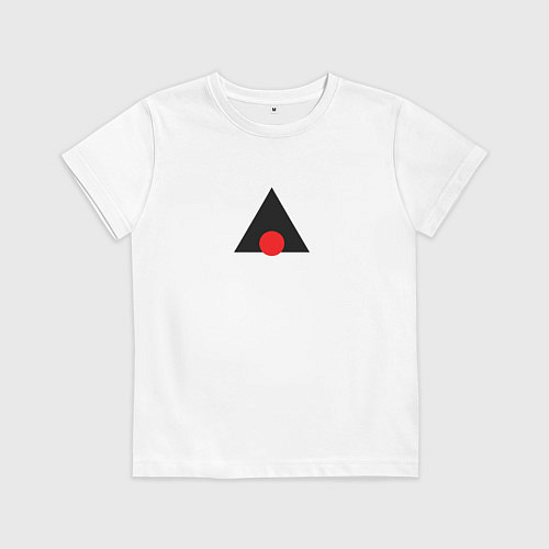 Детская футболка Минимализм: геометрия / Белый – фото 1