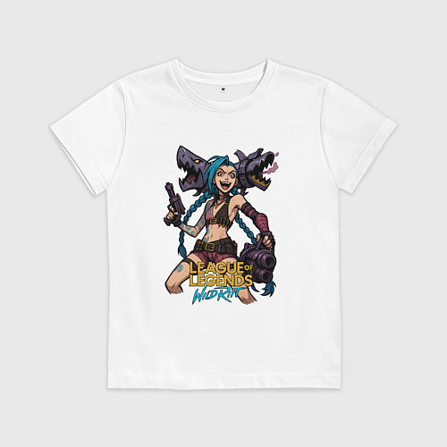 Детская футболка Джинкс League of Legends / Белый – фото 1