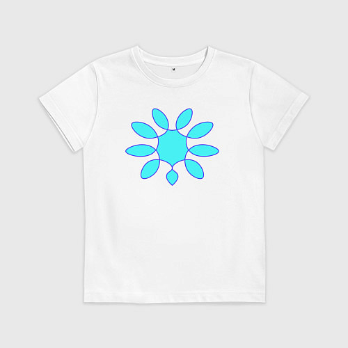 Детская футболка Графическое ожерелье / Белый – фото 1