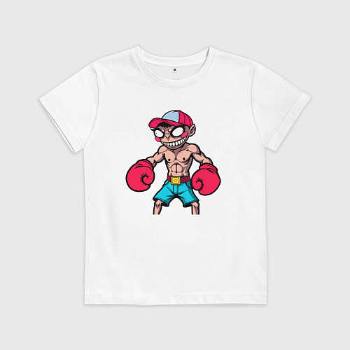 Детская футболка Мульт-боксер / Белый – фото 1