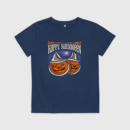 Детская футболка Классного хэллоуина / Тёмно-синий – фото 1