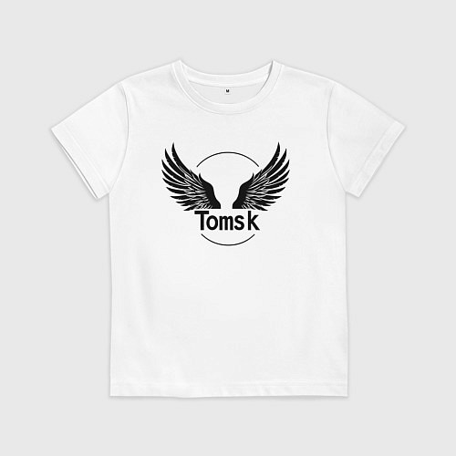 Детская футболка Крылья Томска / Белый – фото 1