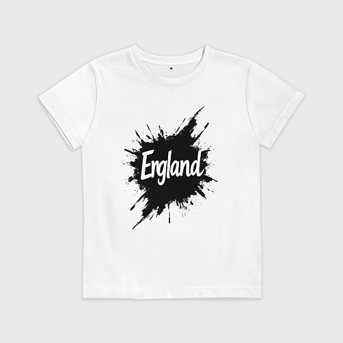Детская футболка Чернильная Англия / Белый – фото 1