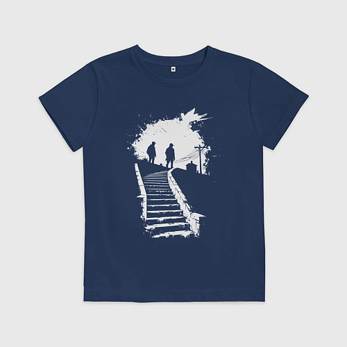 Детская футболка Сумеречный подъем / Тёмно-синий – фото 1