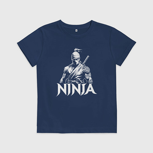 Детская футболка Ниндзя торс / Тёмно-синий – фото 1