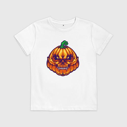 Детская футболка Ghost pumpkin / Белый – фото 1