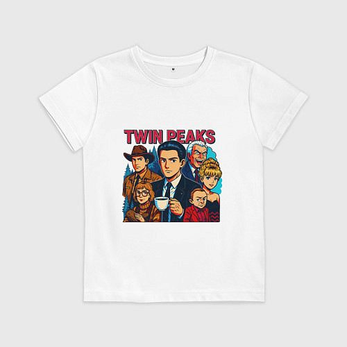 Детская футболка Twin Peaks Multi / Белый – фото 1