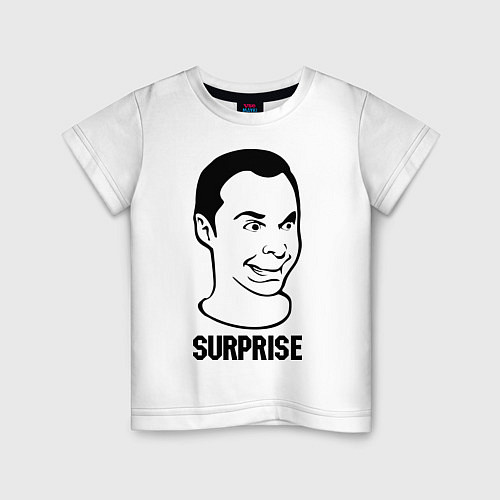 Детская футболка Sheldon surprise / Белый – фото 1