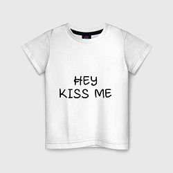 Детская футболка Hey kiss me