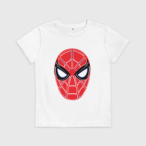 Детская футболка Spider-man mask / Белый – фото 1