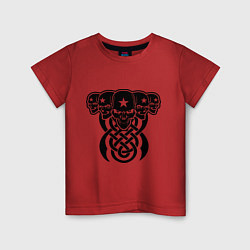 Детская футболка Три черепушки с кельтскими узорами