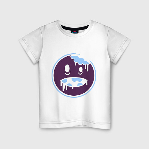 Детская футболка Зомби рожица / Белый – фото 1