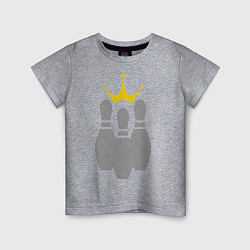 Детская футболка Король боулинга