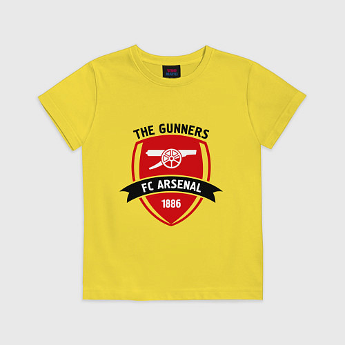 Детская футболка FC Arsenal: The Gunners / Желтый – фото 1