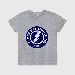 Футболка хлопковая детская HC Tampa Bay Lightning, цвет: меланж