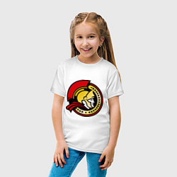 Футболка хлопковая детская HC Ottawa Senators Alternative, цвет: белый — фото 2