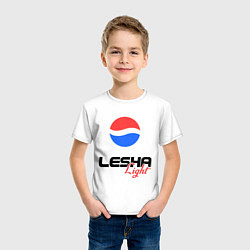 Футболка хлопковая детская Леша Лайт, цвет: белый — фото 2