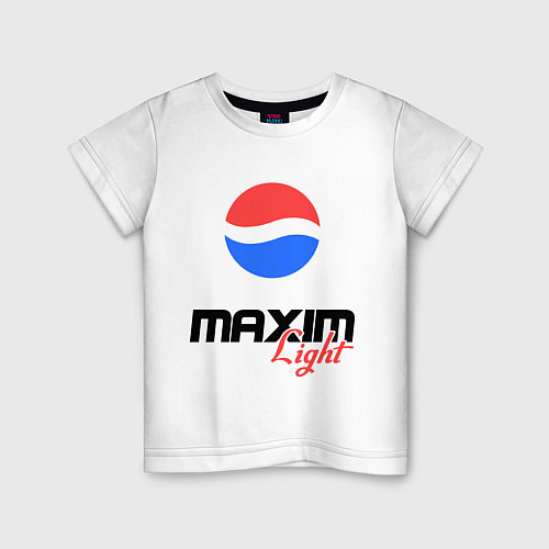 Детская футболка Максим Лайт / Белый – фото 1