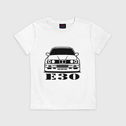 Футболка хлопковая детская E30, цвет: белый